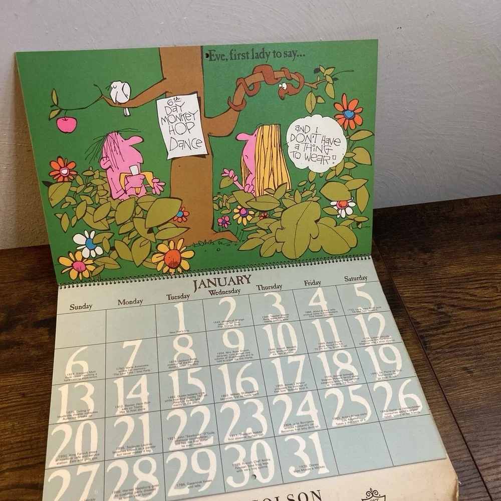 Vintage‎ Hallmark Calendar 1974 First Ladies Historical OKT/Colson Louis Marak